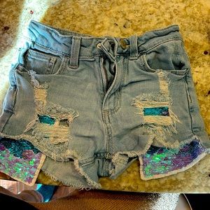 Justice girls size 8 shorts
